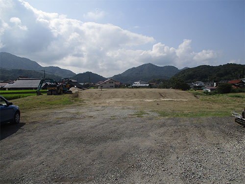 O様邸平屋建洋風住宅新築工事 整地完了