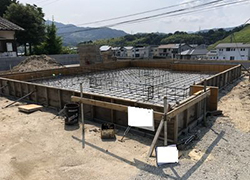 Y様邸二階建洋風住宅新築工事 整地完了