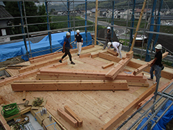 Y様邸二階建洋風住宅新築工事 整地完了