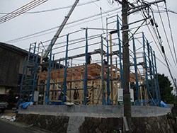 Y様邸二階建洋風住宅新築工事 整地完了