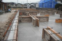 ベタ基礎 着工