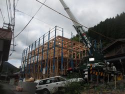 鉄骨補強梁 設置完了