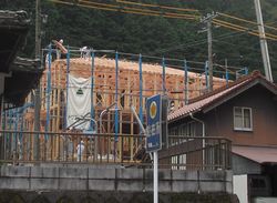 鉄骨補強梁 設置完了