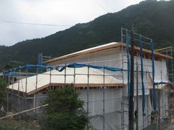 鉄骨補強梁 設置完了