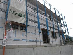 透湿防水シート張 完了