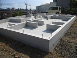 ベタ基礎 完成