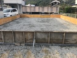 ベタ基礎 着工