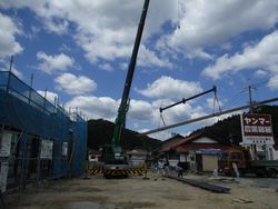 土間シート防水 鉄筋組