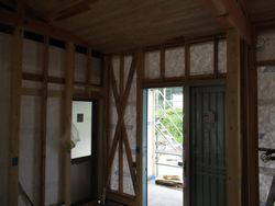 断熱材設置 施工中